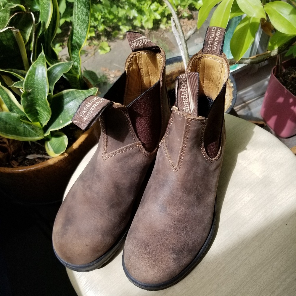 Blundstone boots, distressed brown, sz. 4.5 AUS